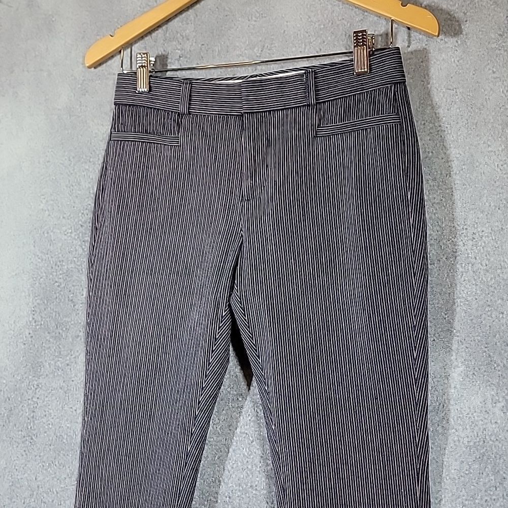 Banana Republic Jackson Fit Bold Blue Striped Ankle Pants - Picture 3 of 16